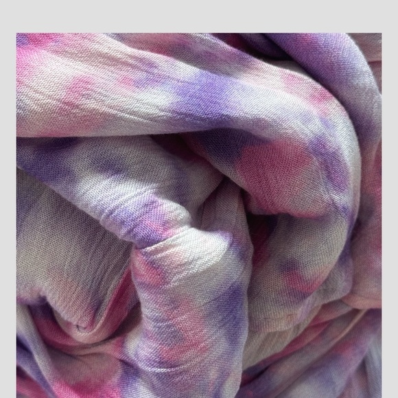 Playa Lucila Maxi Dress Strapless Tiered Maxi Dress Shirred Top Purple Pastel XS - Picture 14 of 16